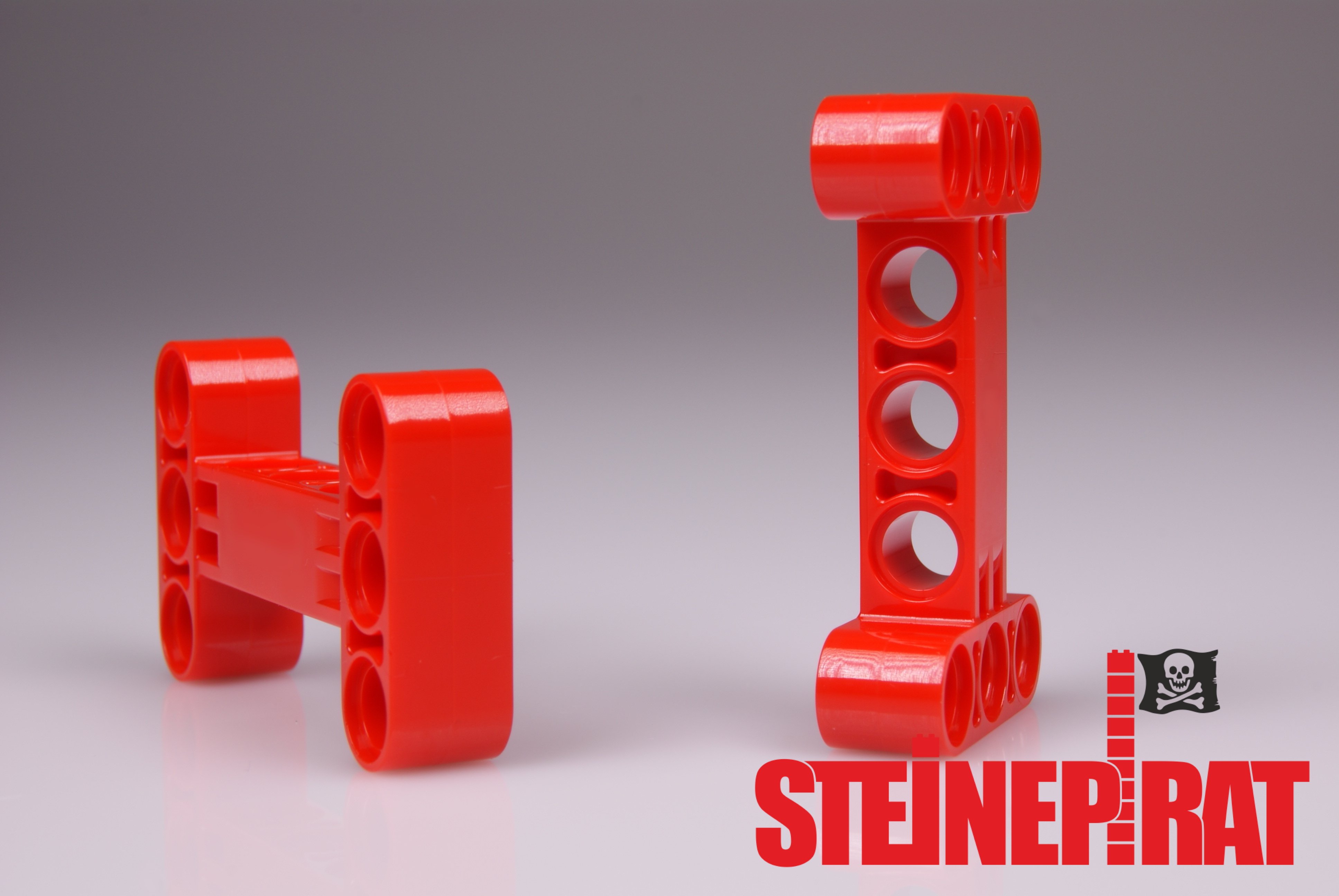 Lego Technic Technik 2x H-Verbinder rot #14720 NEUWARE